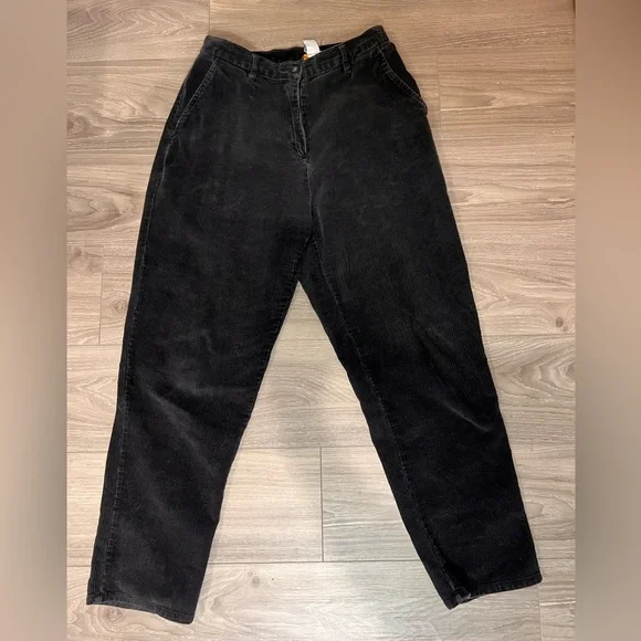 Vintage black corduroy trousers - Picture 1 of 3